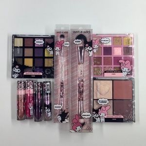 Wet n Wild My Melody & Kuromi 9 PC LTD ED PALETTES, BLUSH, LIPS + BRUSHES SEALED